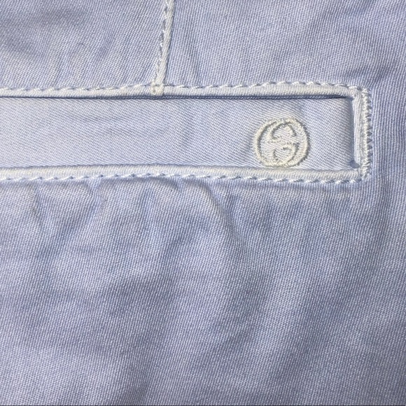 NWT Gucci Sky Blue Shorts, Size 8 - Picture 7 of 8